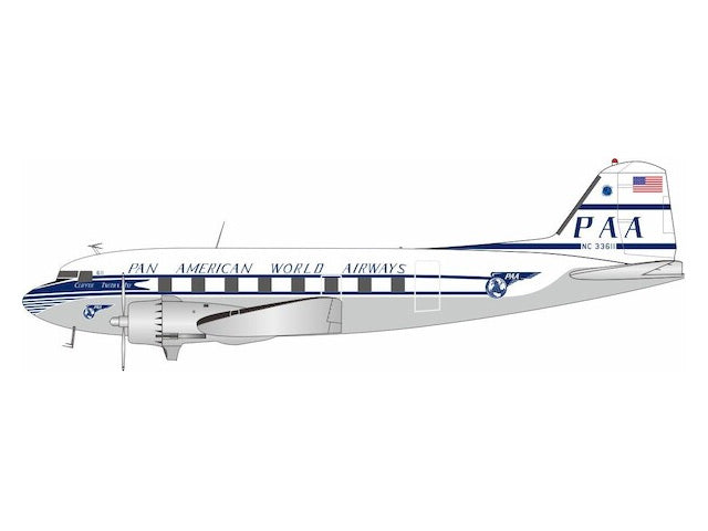 [Pre-order item] DC-3 Pan American World Airways NC33611 1/200 (IF20240210) [IFDC3PA0124] 