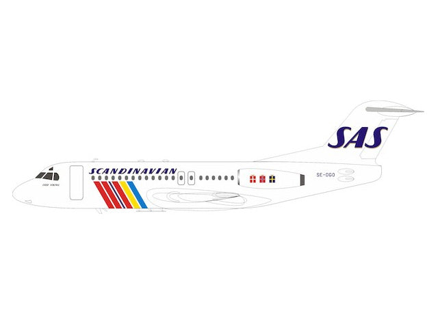 Fokker F-28-4000 SAS Scandinavian Airlines SE-DGO stand included 1/200 [IFF28SK0720]