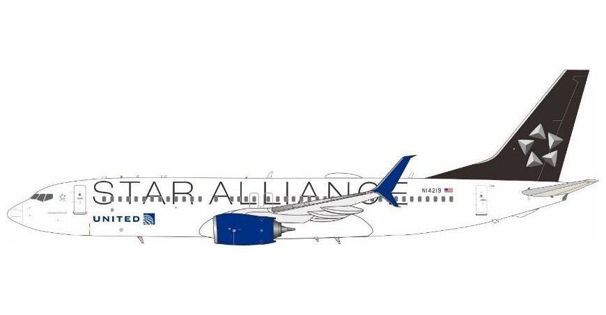 737-800 ユナイテッド航空 スターアライアンス塗装 N14219 1/200 [JF-737-8-049L]