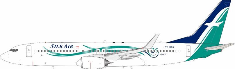 【予約商品】737-800 シルクエアー 「25 Years Special Scheme」 9V-MGA 1/200 (JF20250822) [JF-737-8-053]