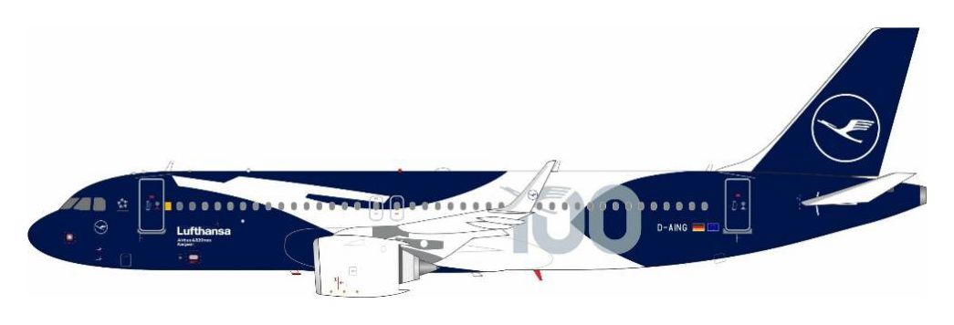 【予約受付終了】【予約商品】A320-271NX ルフトハンザ航空 「100th Year Anniversary」 D-AING 1/200 (JF20260526) ［JF-A320-069］