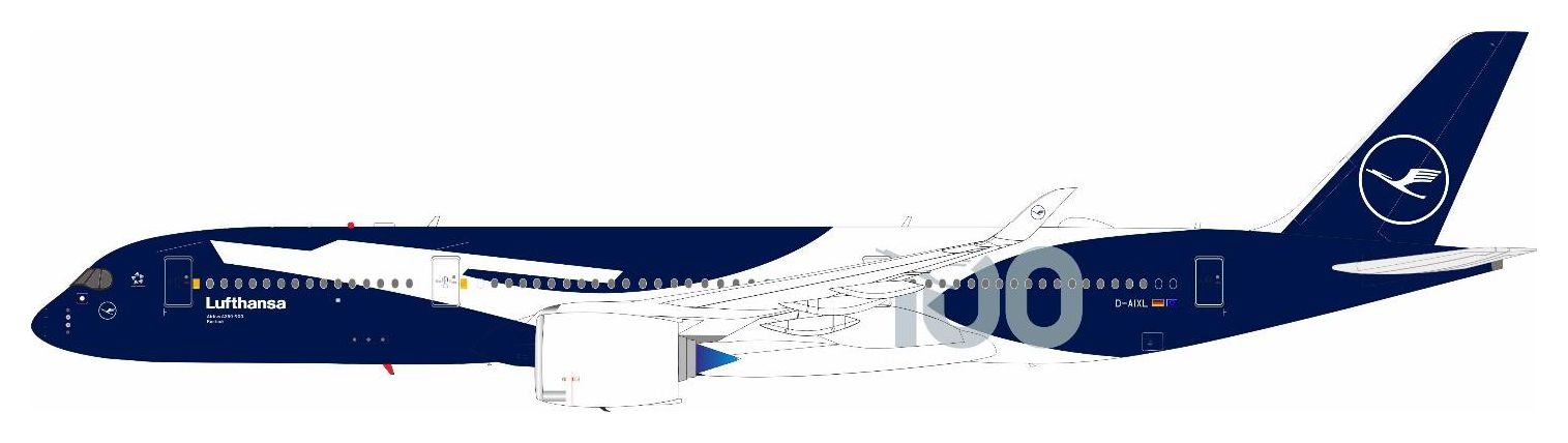 【予約商品】A350-941 ルフトハンザ航空 「100th anniversary」 D-AIXL 1/200 (JF20260526) ［JF-A350-9-027］