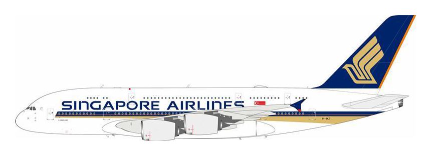 A380-800 シンガポール航空 9V-SKZ 1/200 [JF-A380-002]