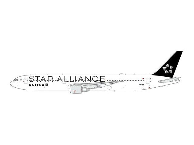 【予約商品】767-400ER ユナイテッド航空 「Star Alliance」 N76055 ※フラップダウンモデル 1/200 (JC20261027) [LH2507A]