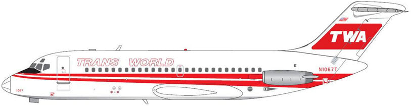 DC-9-15 トランス・ワールド航空 N1067T 1/400 [MCV400009]