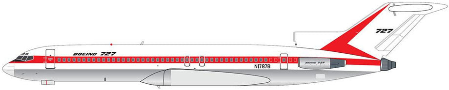 【予約商品】727-200 ボーイング ハウスカラー N1787B 1/400 (MC20260122) [MCV400022]