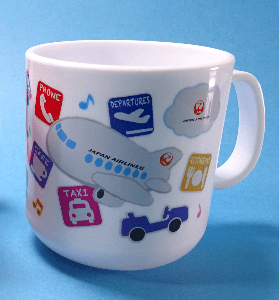 Plastic cup JAL White 2 [MZ650]