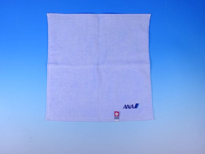 ANA非売品タオル 丸彰 ANA ミニタオル 今治製 紺色 全日空 [MZ689]
