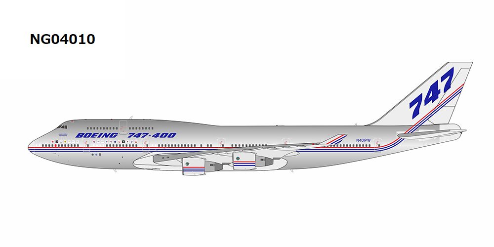 【予約商品】B747-400 ボーイング ハウスカラー N401PW 1/400 (NG20250828) [NG04010]