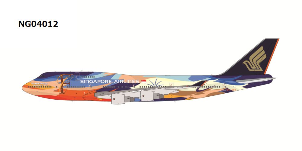 【予約商品】B747-400 シンガポール航空 「Tropical livery」 9V-SPK 1/400 (NG20250922) [NG04012]
