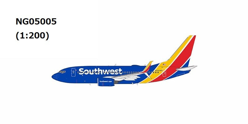 【予約商品】B737-700/w サウスウエスト航空 「with scimitar winglets」 「equipped with CFM56 engines」 N556WN 1/200 (NG20241115) [NG05005]