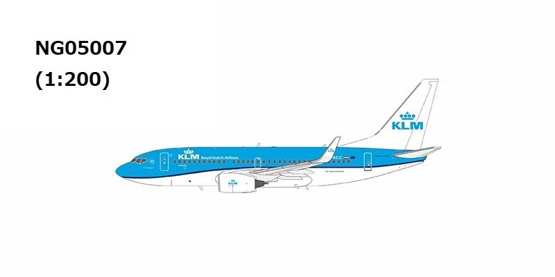 NG Models B737-700/w KLMオランダ航空 named Koningseider PH-BGG 1