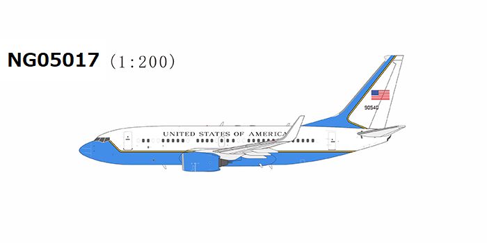 【予約商品】C-40C (737-700 BBJ) アメリカ空軍 09-0540 1/200 (NG20250701) [NG05017]