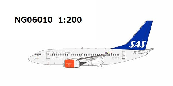 [Pre-order item] B737-600 Scandinavian Airlines "The last retired 736 of SK" LN-RPG 1/200 (NG20241217) [NG06010] 