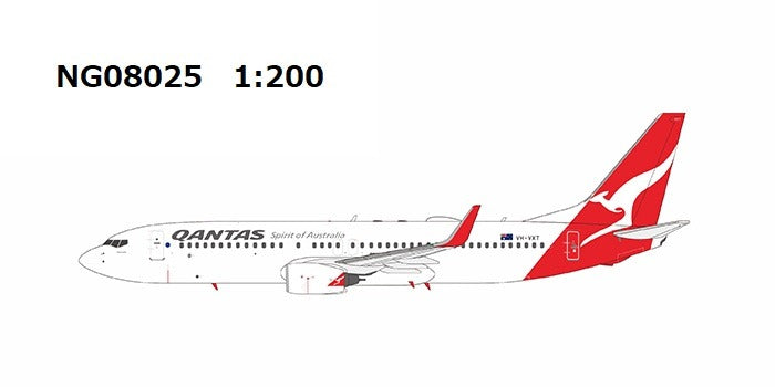 [Pre-order item] B737-800w Qantas "Townsville" VH-VXT 1/200 (NG20250114) [NG08025] 