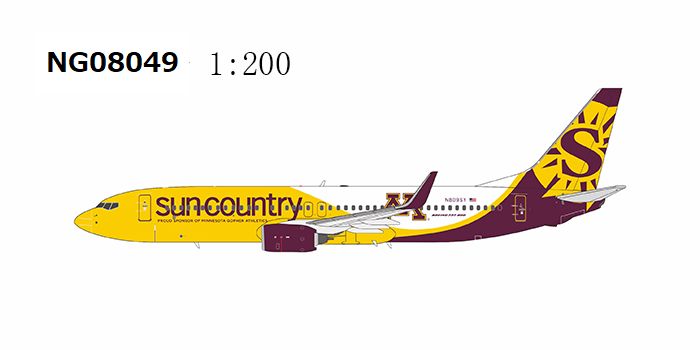 サンカントリー航空 Planetags B737 Sun Country Airlines® 737 N713SY PlaneTags – MotoArt PlaneTags