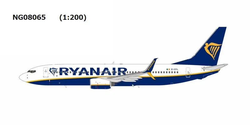 【予約商品】737-800w ライアンエアー EI-DYL 1/200 (NG20260629) [NG08065]
