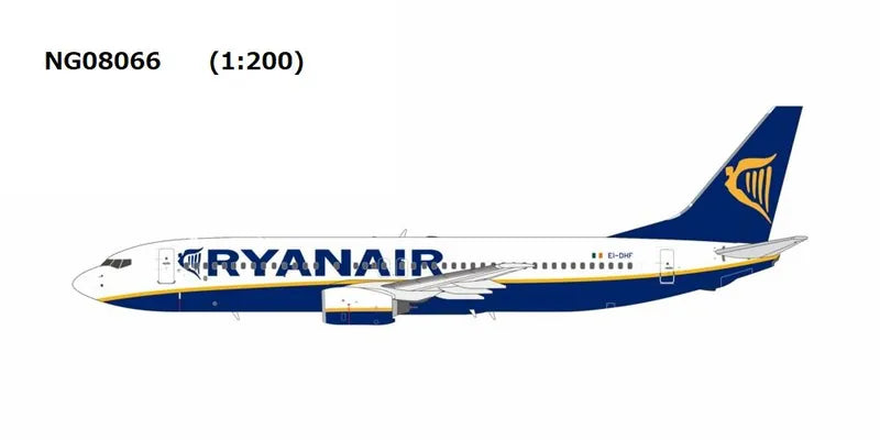 【予約商品】737-800 ライアンエアー EI-DHF 1/200 (NG20260629) [NG08066]