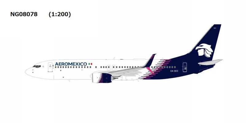 【予約商品】737-800w アエロメヒコ XA-OCC 1/200 (NG20260629) [NG08078]