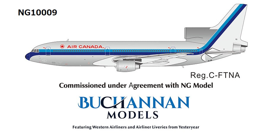 L-1011-1 (Tristar) Air Canada "Eastern Airlines (bare metal) paint" C-FTNA 1/400 [NG10009] 