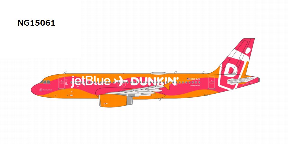 ※予約受付終了【予約商品】A320-200 ジェットブルー航空 「Dunkin Donuts」 N643JB 1/400 (NG20250922) [NG15061]
