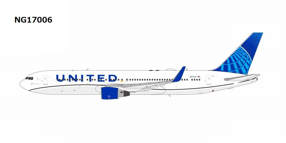 B767-300ER/w ユナイテッド航空 「Blue Evolution」  N674UA 1/400 [NG17006]