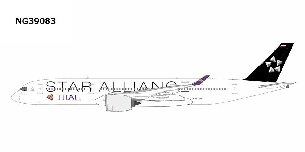 [Pre-order item] A350-900 Thai Airways International "Star Alliance" HS-THU 1/400 (NG20241217) [NG39083] 