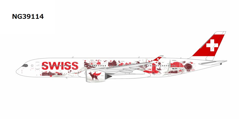 【予約商品】A350-900 スイスインターナショナルエアラインズ 「Wanderlust」 HB-IFA  1/400 (NG20251202) [NG39114]
