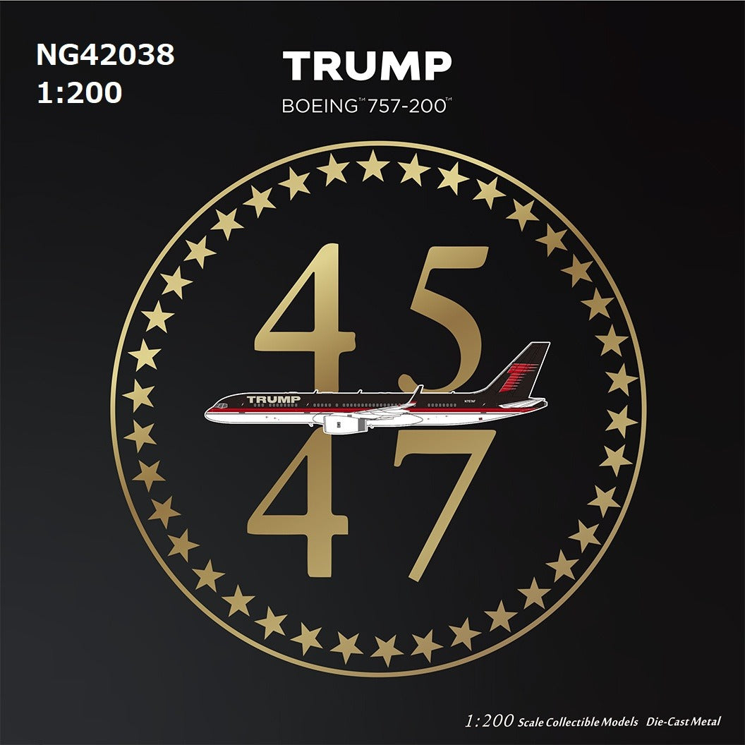 [Pre-order item] B757-200w Trump Organization "old livery with new package new stand" N757AF 1/200 (NG20250114) [NG42038] 