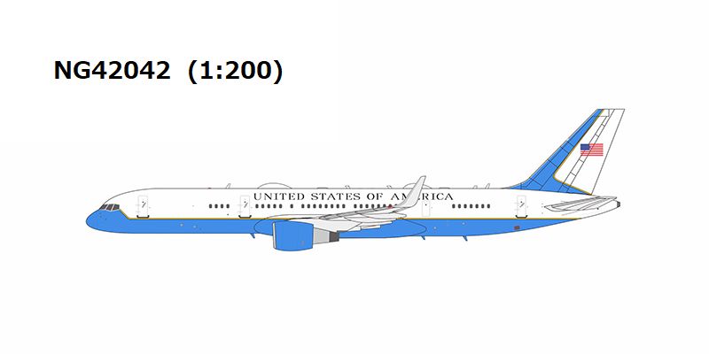 C-32A (757-200) アメリカ空軍 「equipped with PW2040 engines 」 19-0018 1/200 [NG42042]