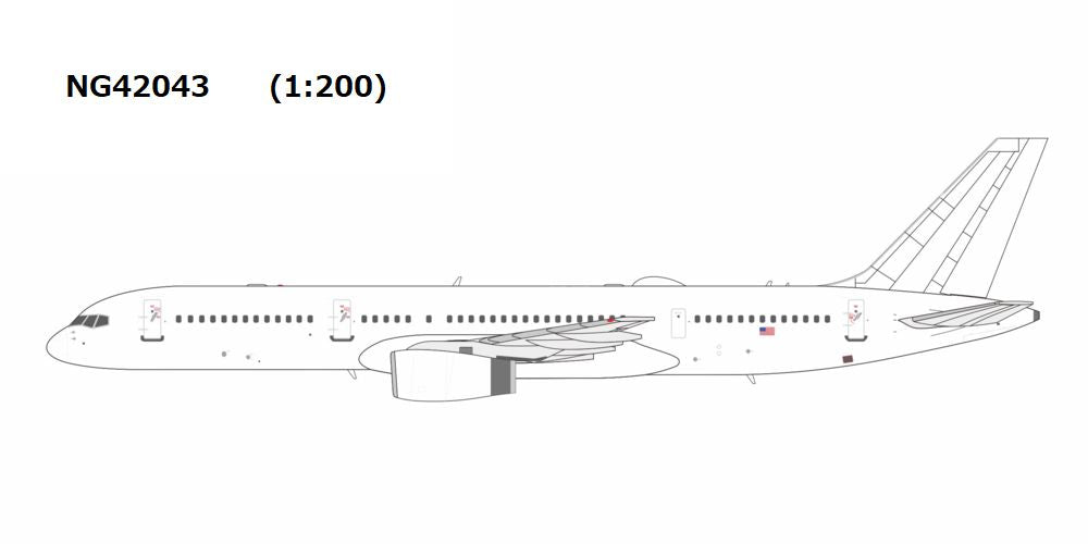 C-32B (B757-200) アメリカ空軍 00-9001 1/200 [NG42043]