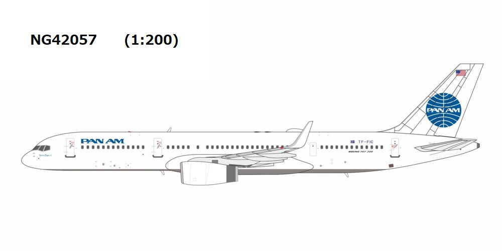 【予約商品】B757-200/w アイスランド航空 「Criterion Travel's Pan Am livery」 TF-FIC 1/200 (NG20250922) [NG42057]