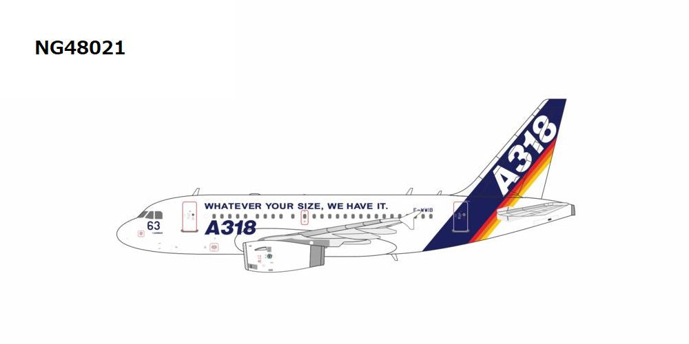 【予約受付終了】【予約商品】A318-100 エアバスハウスカラー 「with What Ever Your Size, We Have It. titles」 F-WWIB 1/400 (NG20260519) [NG48021]