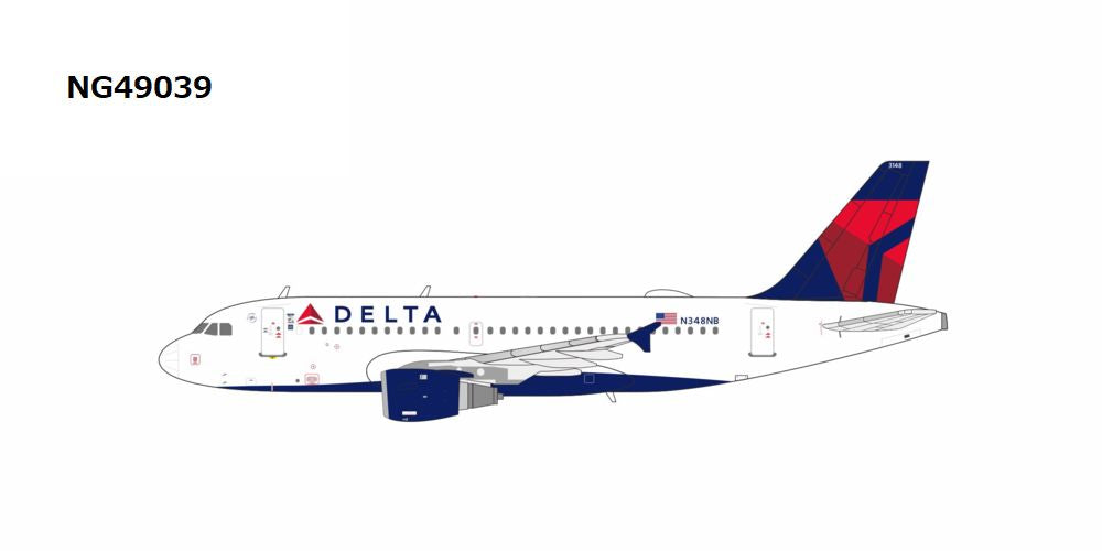 ※予約受付終了【予約商品】A319-100 デルタ航空 「large title」 N348NB 1/400 (NG20250922) [NG49039]