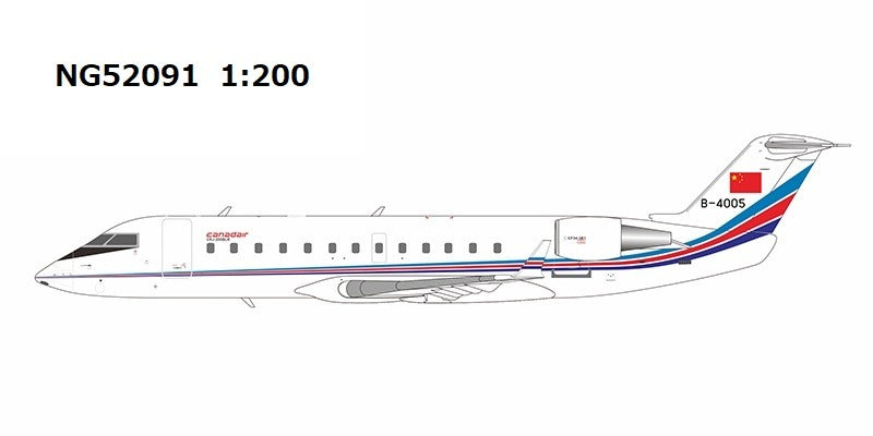 [Pre-order item] CRJ-200LR Chinese People's Liberation Army Air Force "new tail" B-4005 1/200 (NG20241217) [NG52091] 