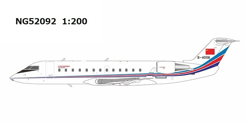 [Pre-order item] CRJ-200LR Chinese People's Liberation Army Air Force "new tail" B-4006 1/200 (NG20241217) [NG52092] 