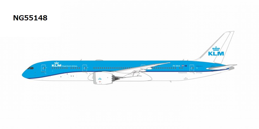 B787-9 KLMオランダ航空 「revised colors『Carnation / Anjer』」 PH-BHA 1/400 [NG55148]