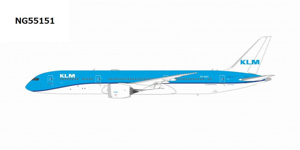 B787-9 KLMオランダ航空 「KLM logo's without the crown」 PH-BHG 1/400 [NG55151]