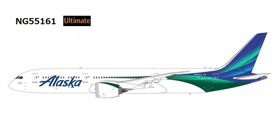 【予約商品】B787-9 アラスカ航空 「new colors with luxurious package」 N784HA 1/400 (NG20260407) [NG55161]