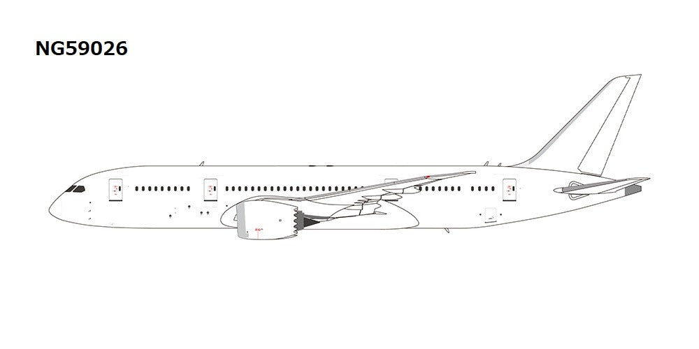 【予約商品】787-8　ホワイト with 「GE engines」 1/400  (NG20240227) [NG59026]
