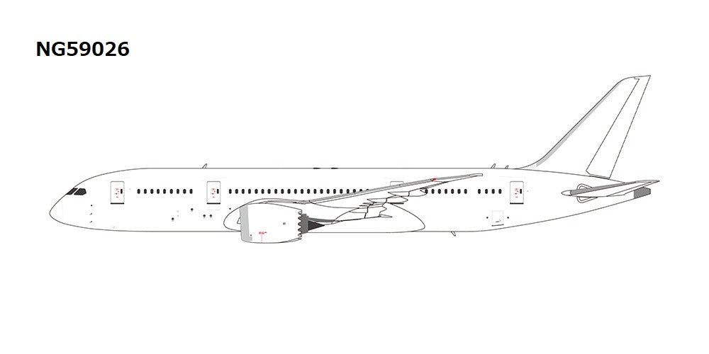 787-8 White with GE engines 1/400[NG59026] 