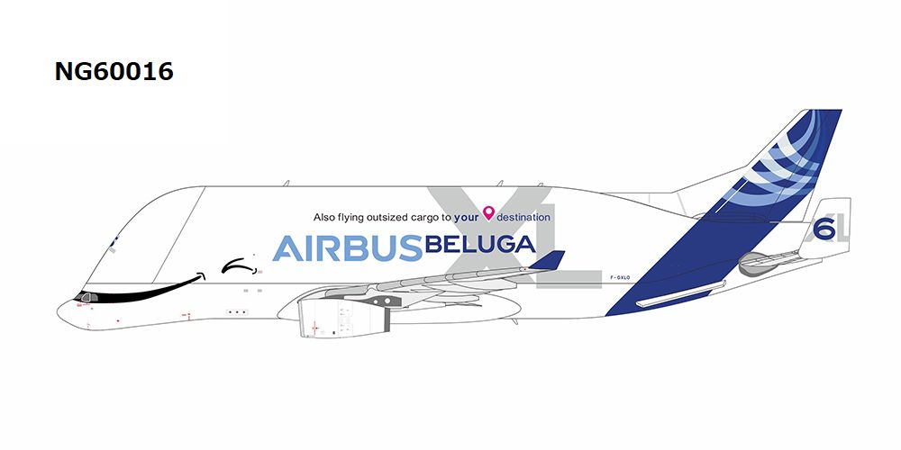 【予約商品】A330-743L ベルーガXL エアバス・トランスポート・インターナショナル 「with 『Also flyi outsized cargo to your destination』 titles」  #6 F-GXLO 1/400 (NG20250828) [NG60016]