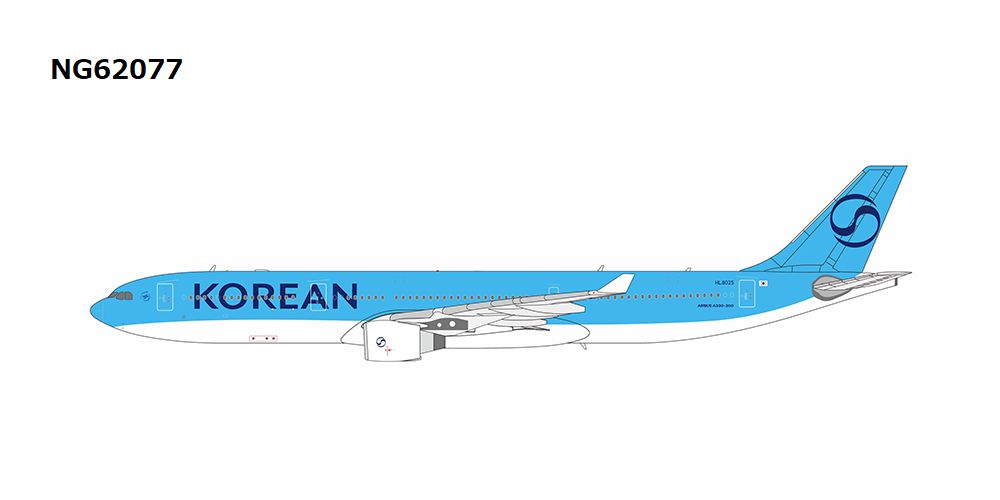 【予約商品】A330-300 大韓航空 「2025's livery」 HL8025 1/400 (NG20250728) [NG62077]