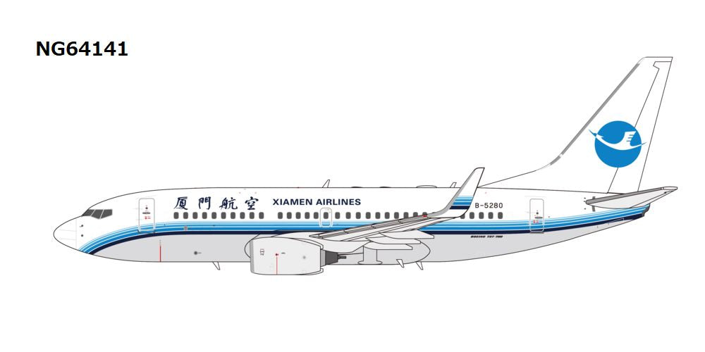 【予約商品】B737-700W アモイ航空 「revised old colors 第二代改革乐章」 B-5280  1/400 (NG20251202) [NG64141]