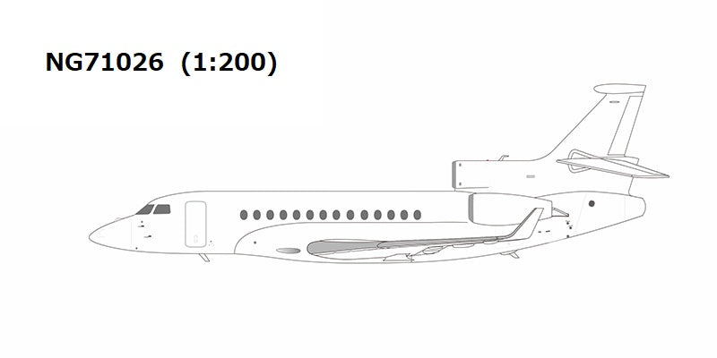 Falcon 7X White Paint 1/200 [NG71026] 