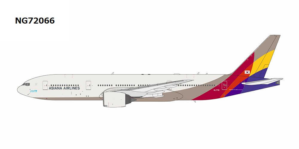 B777-200ER アシアナ航空 revised titles HL7791 1/400 [NG72066]