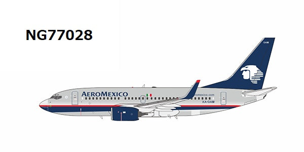 [Pre-order item] 737-700W Aeromexico polished fuselage XA-GAM 1/400 (NG20230722) [NG77028] 