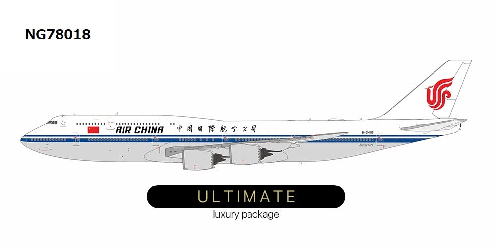 B747-8i Air China with wifi dome (ULTIMATE) B-2482 1/400 [NG78018] 