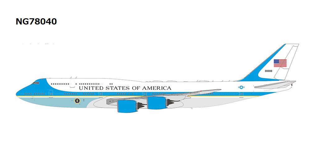 NG Models VC-25B (B747-8) アメリカ空軍 classic version 30000 1/400