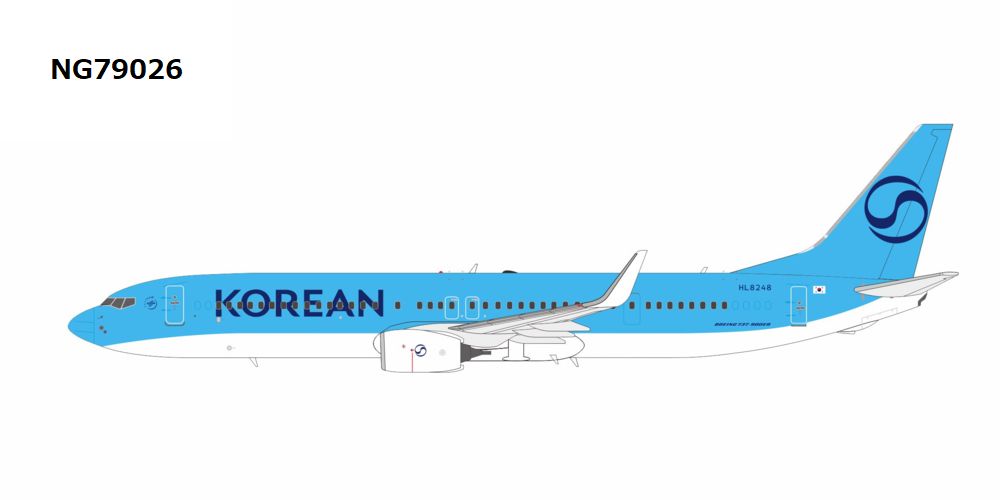 【予約商品】B737-900ERW 大韓航空 「Korean Air's first 737-900」 ※新塗装 HL8248  1/400 (NG20251202) [NG79026]